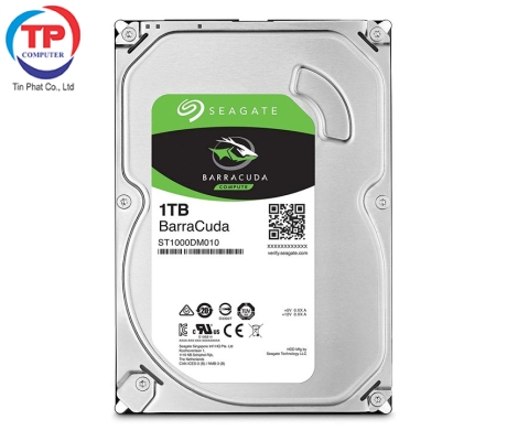 Ổ cứng HDD Seagate Barracuda 1TB 3.5 inch 7200RPM, SATA, 64MB Cache (ST1000DM010)