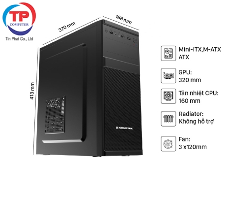 Vỏ Case Xigmatek XA-20 (MidTower/Màu Đen)
