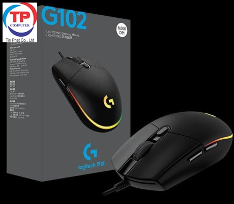 Chuột Logitech G102 Gen II Lightsync RGB Gaming - Hàng Công Ty